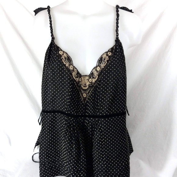 Rebecca Taylor Tops - Rebecca Taylor Polka Dot Silk Top 4 Open Sides